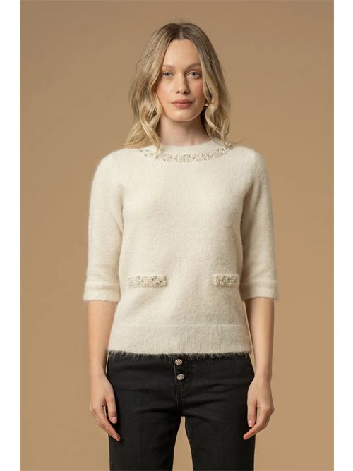 Maglia con dettagli in perle -  Anouska KOCCA | ANOUSKA/60725